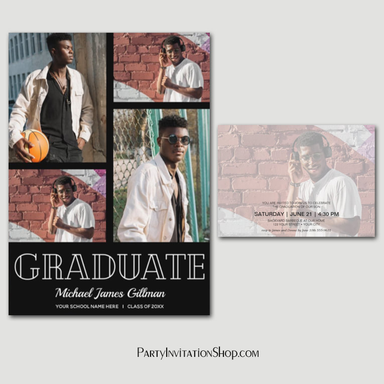 5 Photo Graduation Party Invitations and Announcements