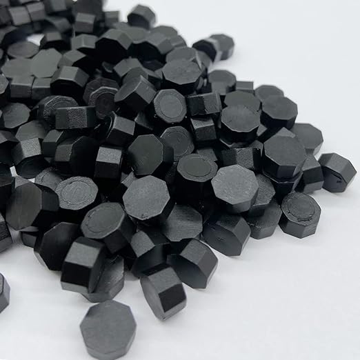 Metallic Black Sealing Wax Beads