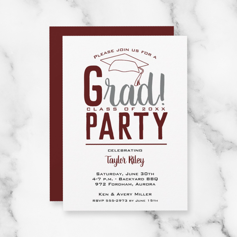 gRad Party Invitation Collection