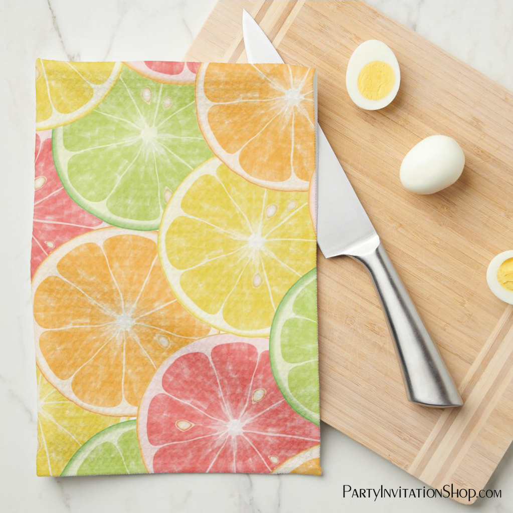 Citrus Slices Kitchen Towel