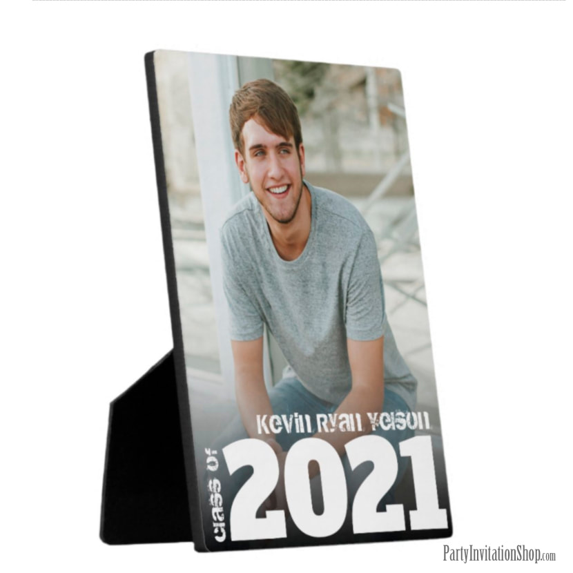 Grad Class of Frameless Photo Tabletop Easel Back Plaques