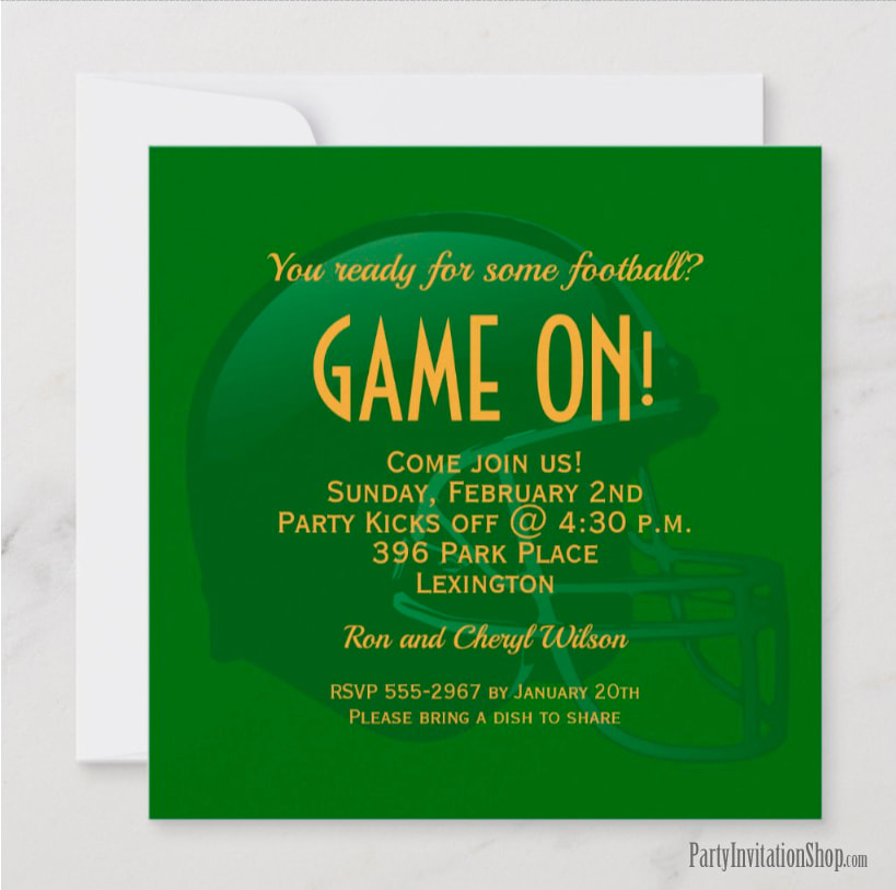 Super Bowl - PARTY INVITATION SHOP