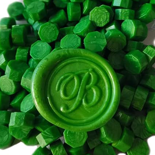 Green Sealing Wax Beads