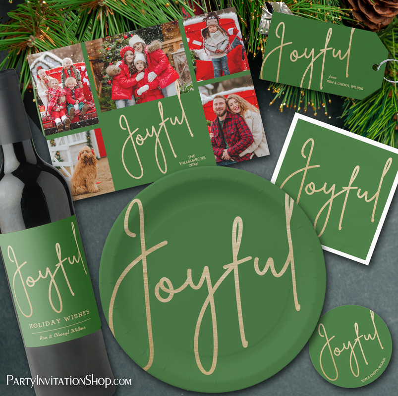 GOLD ON GREEN JOYFUL HOLIDAY COLLECTION