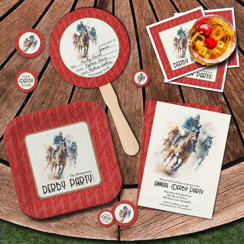 HORSES AND JOCKEYS DERBY THEME COLLECTION