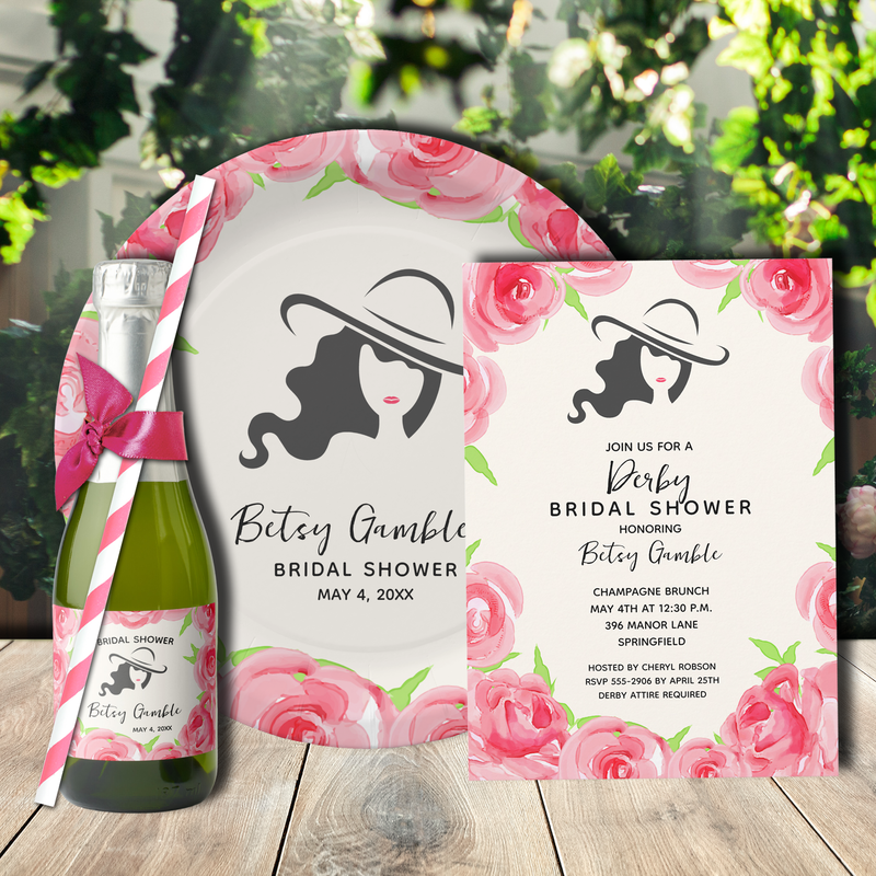 ROSES ON IVORY DERBY BRIDAL SHOWER COLLECTION