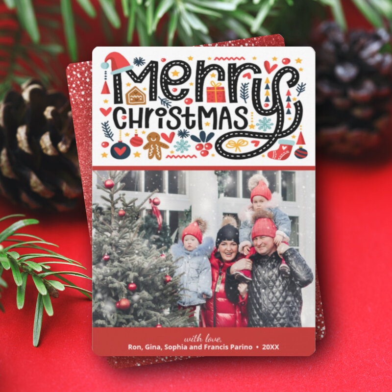 MERRY CHRISTMAS Photo Holiday Cards