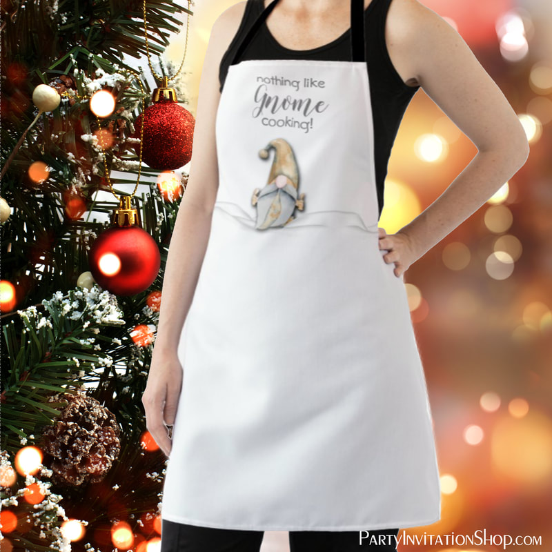 Gnome Cooking Personalized Custom Apron