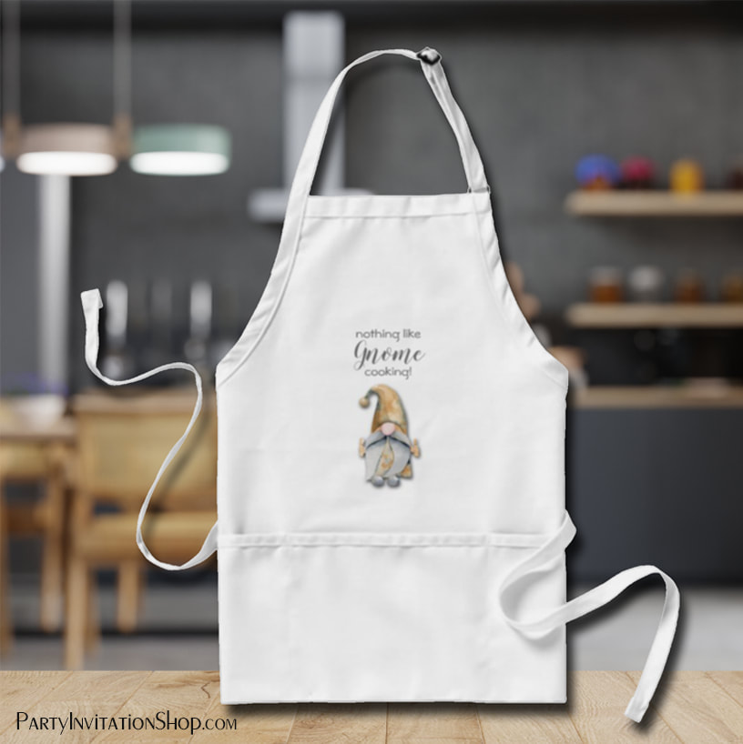Nothing Like Gnome Cooking Adult Apron