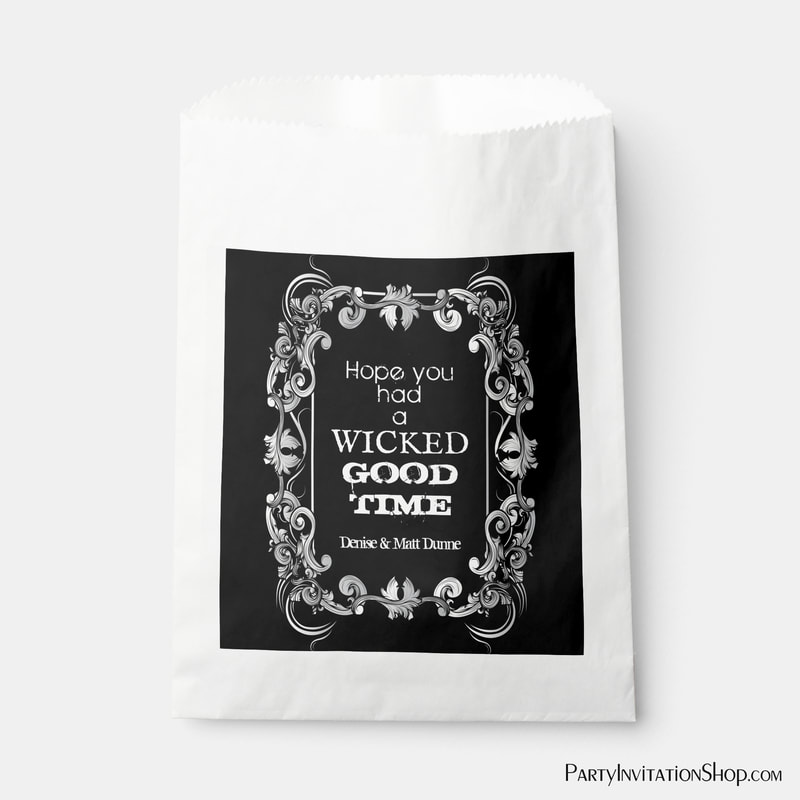 Wicked Good Time Halloween Treats Favor Bags