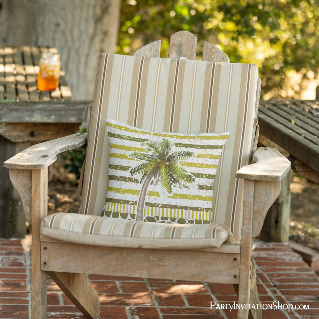 Palm Tree Tropical Outdoor Pillows