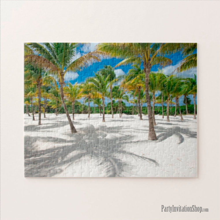 Palm Trees in the Sand Jigsaw Puzzle