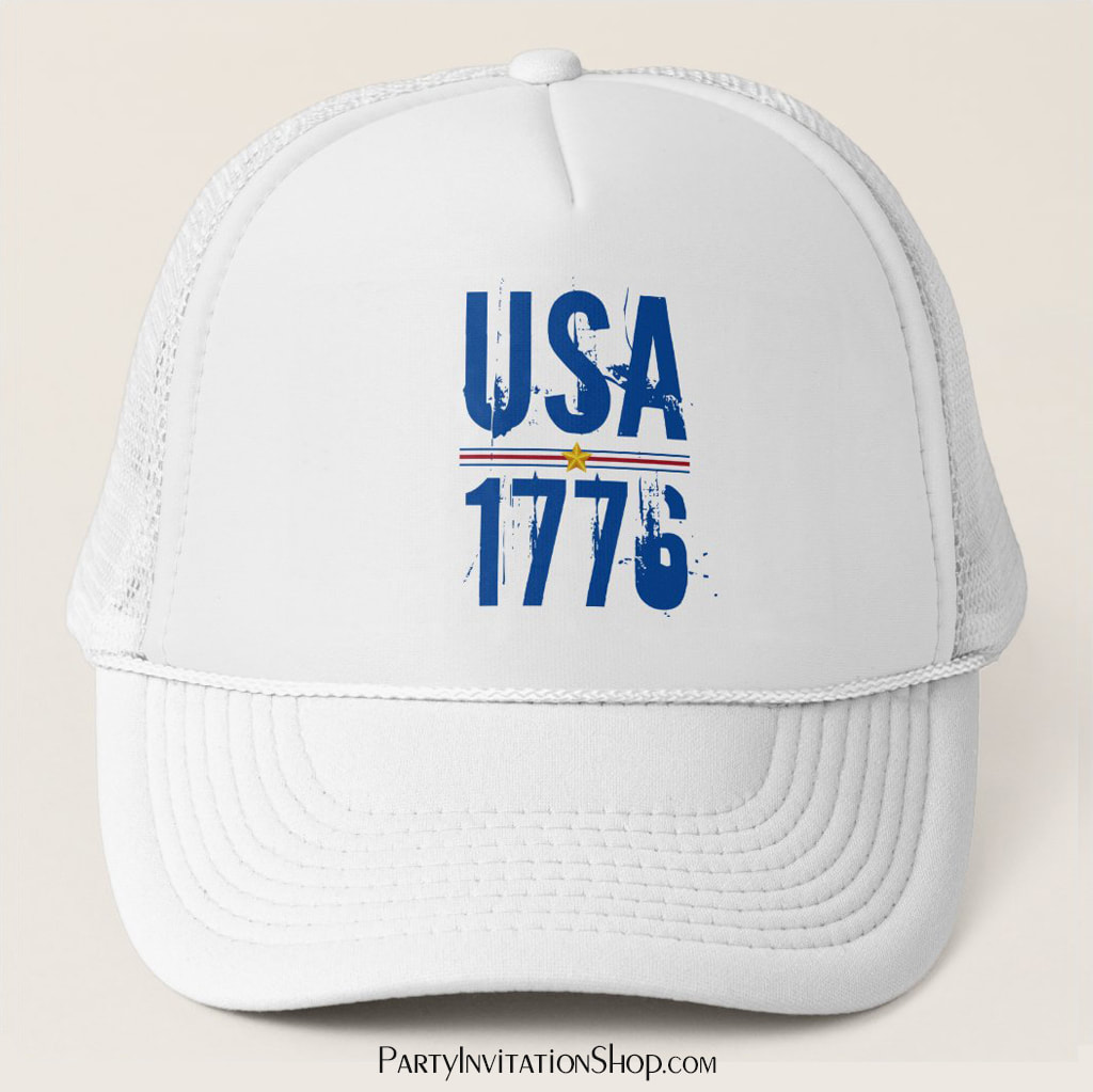 USA 1776 Patriotic Baseball Cap