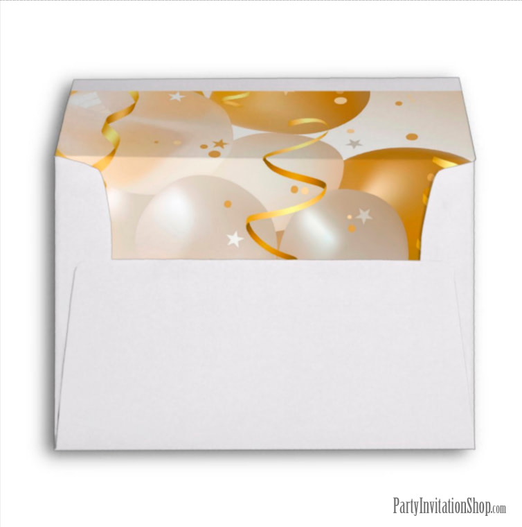 Personalized 5 x 7 Birthday Balloon envelopes