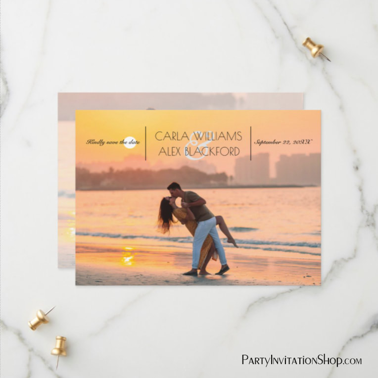 Photo Save the Date Wedding Cards