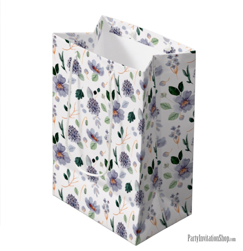 Purple Floral Gift Bags