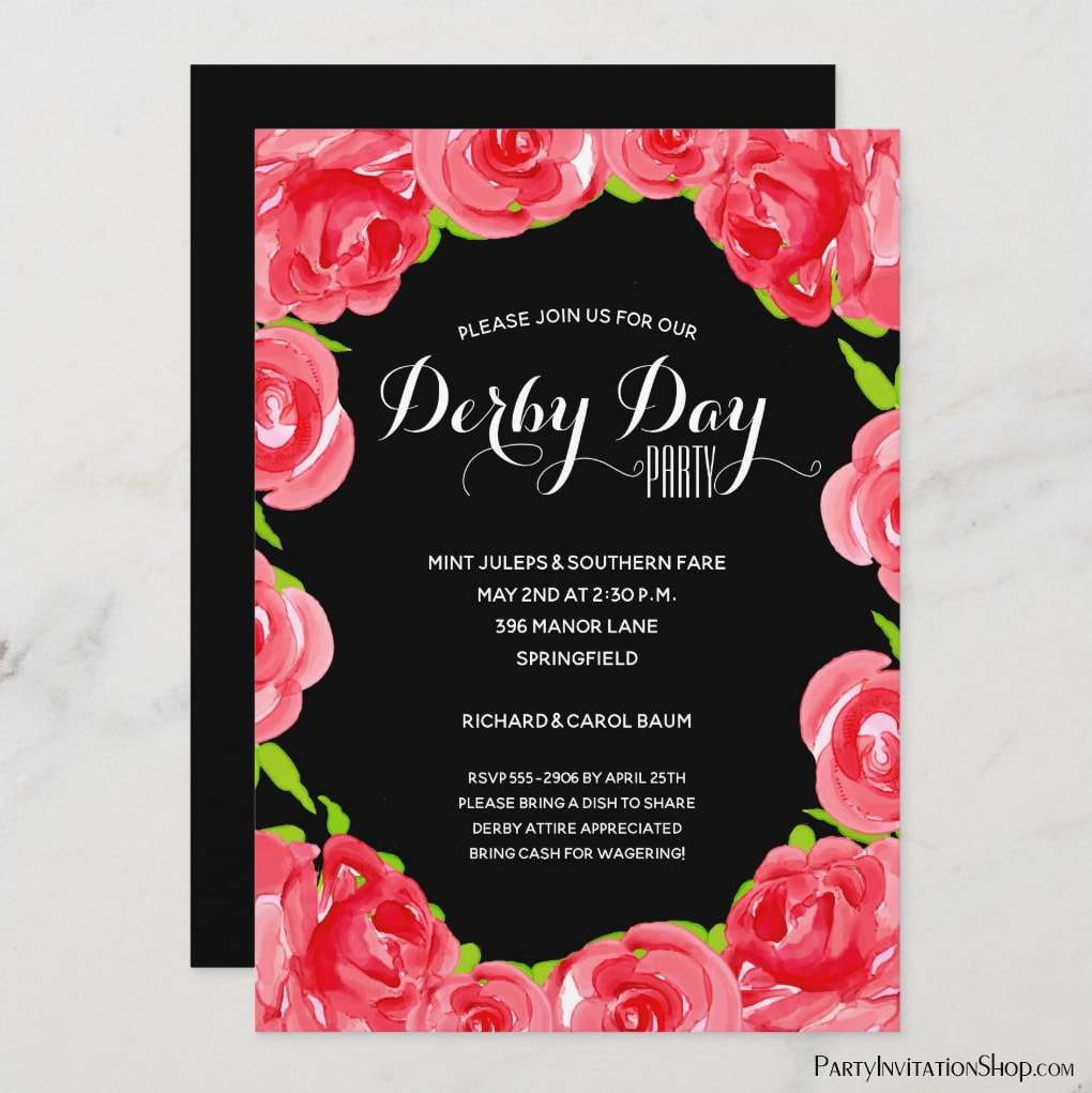 Red Roses Kentucky Derby Party
