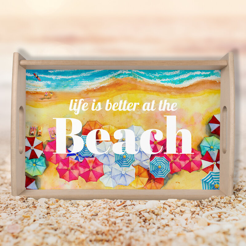 Life is Better at the Beach Summer Serving Tray