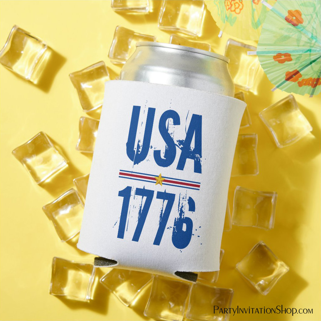USA 1776 Patriotic Can Cooler