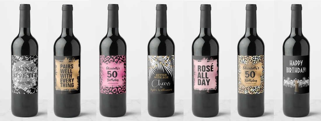 Custom Personalized Wine Bottle Labels