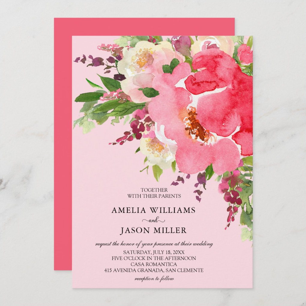 PINK PEONIES WEDDING COLLECTION