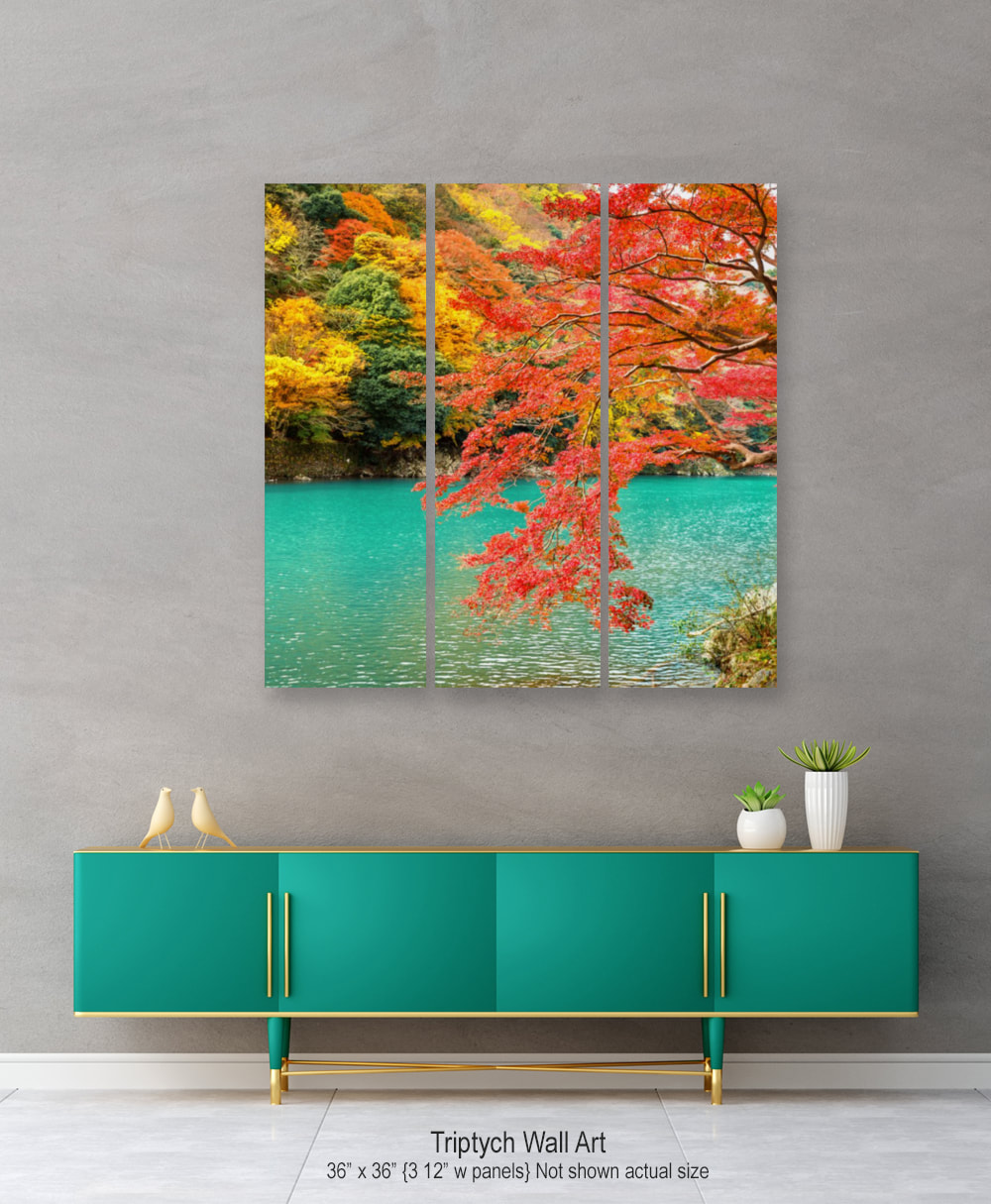 Autumn Colors Landscape Triptych