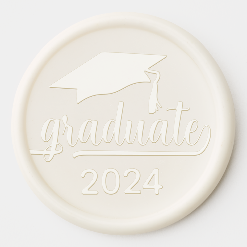Elegant Graduate Wax Seal Stickers