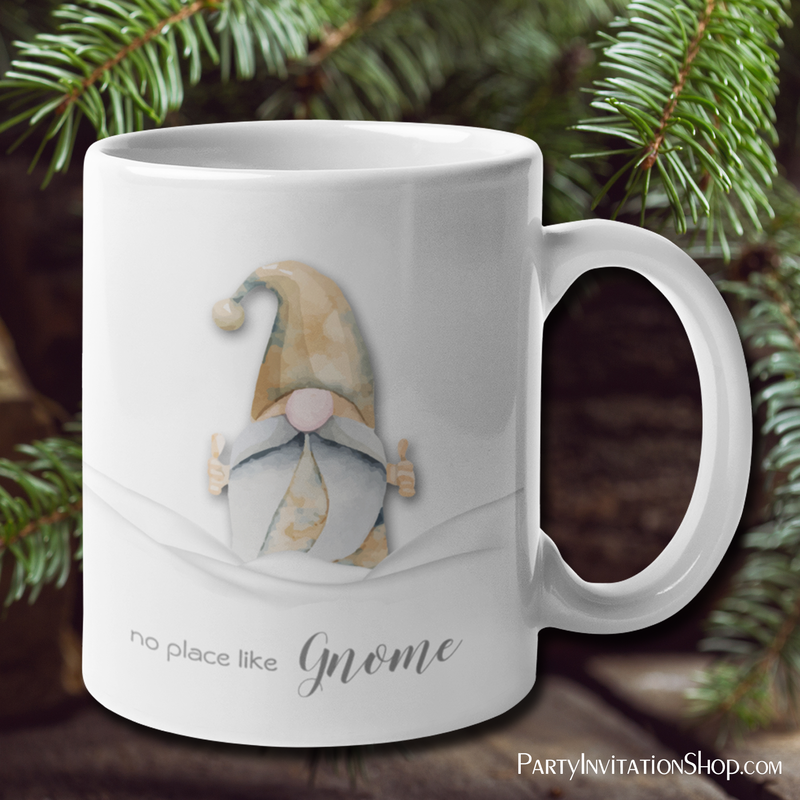 No Place Like Gnome Christmas Holiday Coffee Mug