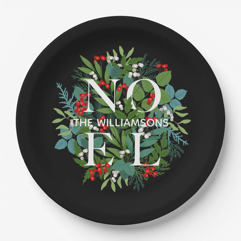 NOEL Typography Greenery Collection