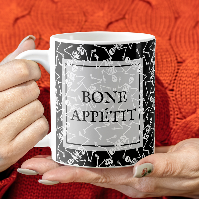 Skeletons BONE APPÉTIT Coffee Mug