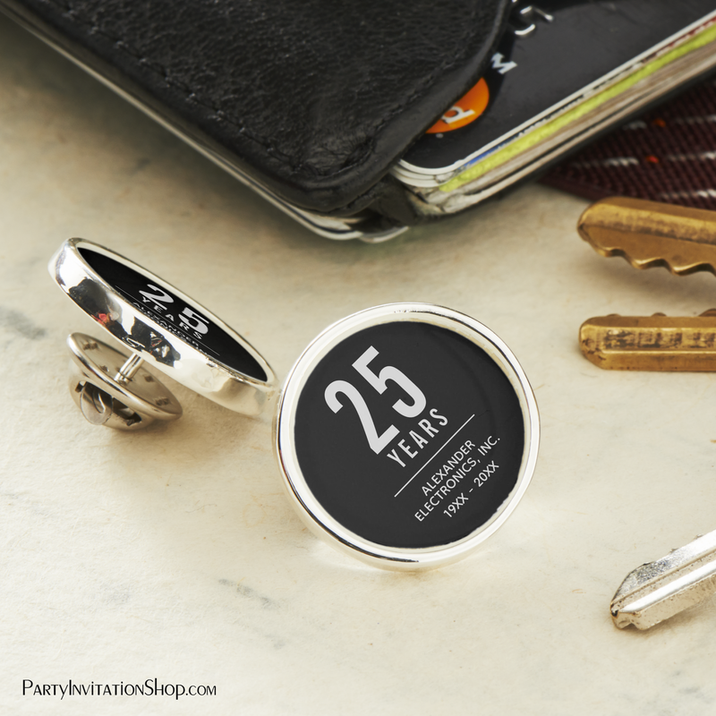 25 Years Business Anniversary Lapel Pin
