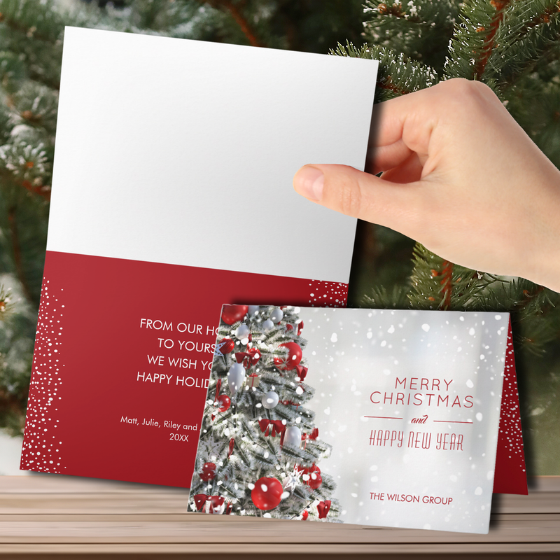 Elegant Christmas Tree Holiday Cards