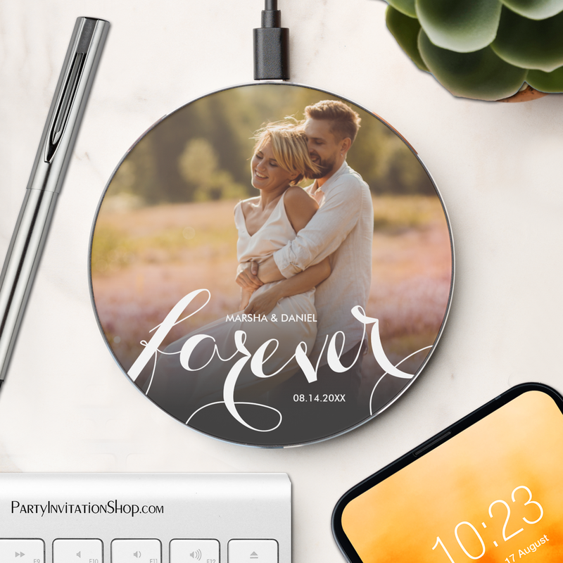 FOREVER Couple in Love Photo Wireless Charger