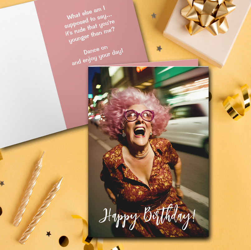 Custom Birthday Woman's Greeting Card
