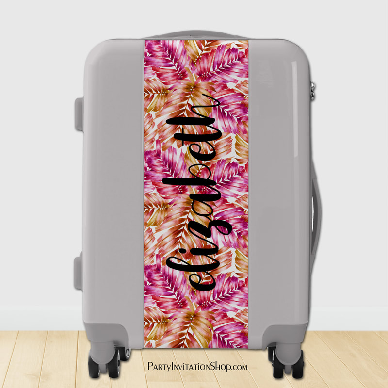 Personalized Tropical Print Stylish Luggage