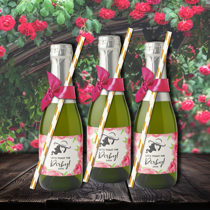 Let's Toast the Derby! Sparkling Wine Label