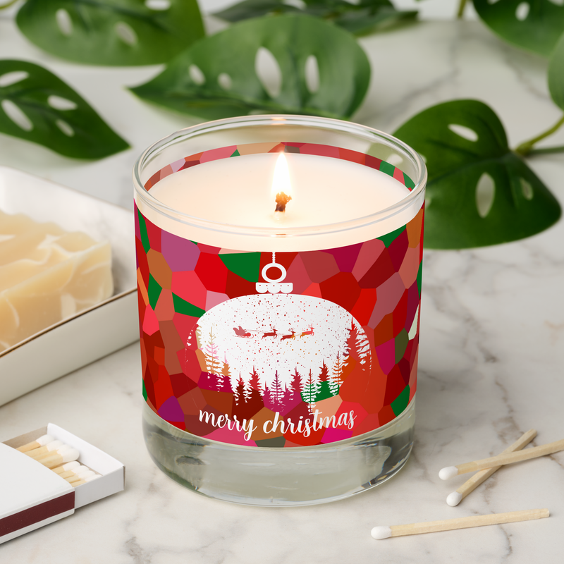 Merry Christmas Santa's Sleigh Scented Candle