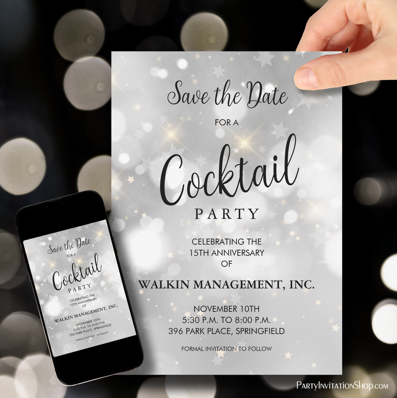 Save the Date Business Anniversary Cards