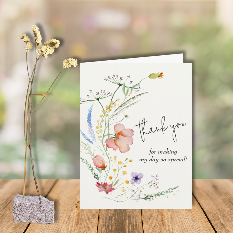 Wildflowers Baby Shower Thank You Cards
