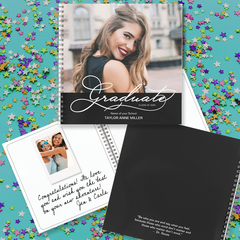 Graduation Message and Instant Photo Guest Book